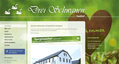 Desktop Screenshot of gasthof-drei-schwanen.de