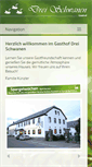 Mobile Screenshot of gasthof-drei-schwanen.de