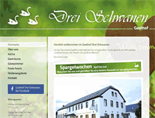 Tablet Screenshot of gasthof-drei-schwanen.de